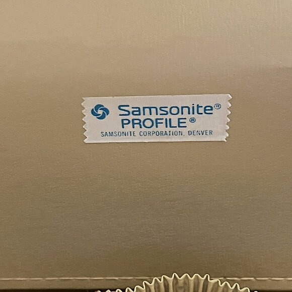 Vintage Samsonite Silhouette Train Hard Case Vanity Travel Bag Luggage w/Key - Picture 8 of 13